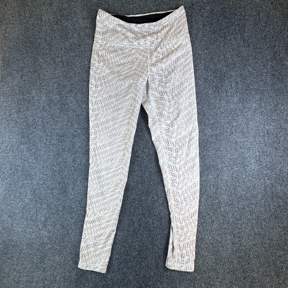 Victoria's Secret Sport Knockout Leggings Womens 28x29.5 Beige Geometric Yoga